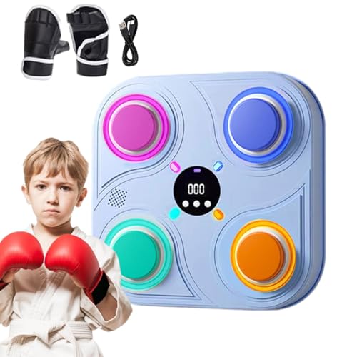 Boxing Target for Kids, Smart Music Target, Interactive Punching Pad, Wall Mounted Target with Music and Lights for Punching Exercises and Improving Coordination (1 Piece) von mivceklw