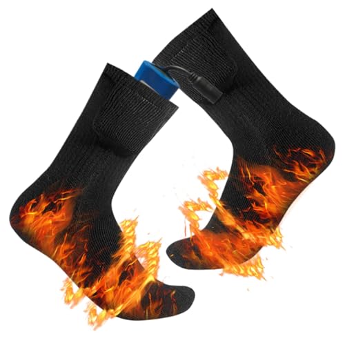 Elektrische Thermosocken, warme und kalte Socken, beheizte Socken, wiederaufladbar, bequeme beheizte Socken, 9,06 x 7,87 Zoll, um Ihre Füße warm zu halten von mivceklw