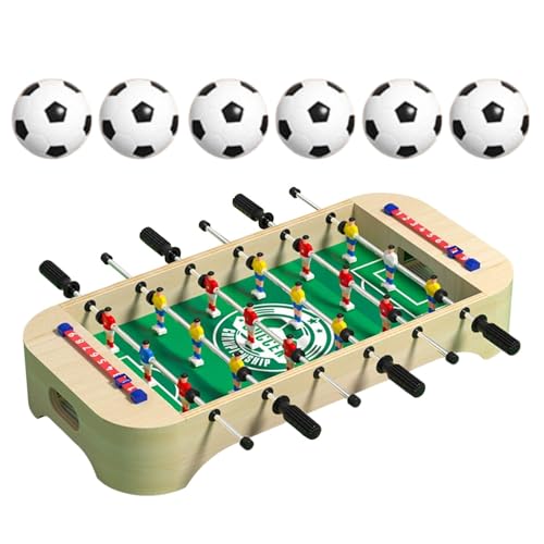 Foosball Table for Kids, Wood Desktop Games, Football Board Games, Soccer Board Game with Durable Wood Construction for Indoor Festivities and Thanksgiving Gatherings (1 Set) von mivceklw