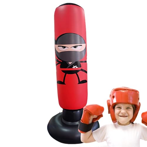 Kids Punching Bag, 65inch Stand Kids Punching Bag Toy, Stable Inflatable Boxing Bag, Boxing Equipment Inflatable Punching Bag, Punching Bag for Kids, Inflatable Boxing Bag for Children, Inflatable Pun von mivceklw