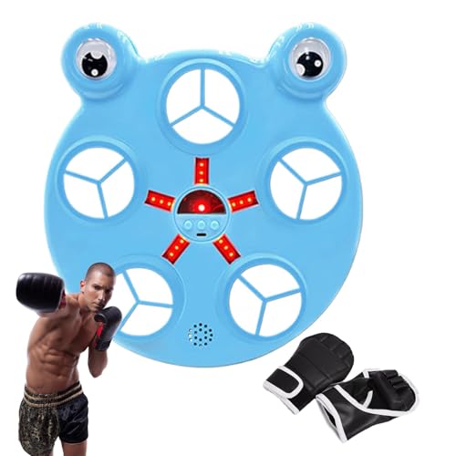 Smart Music Boxing Machine, Cartoon Wall Mounted Musical Boxing Trainer, Parent Child Interactive Boxing Target, Speed Trainer Machine 29.5x33.5x4.7cm for Kids, Home, Training von mivceklw