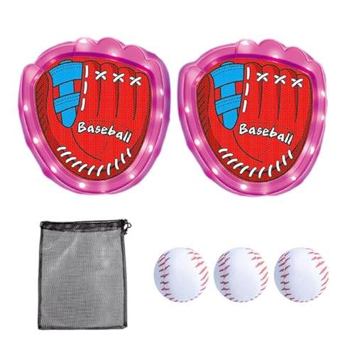 Toss Catch Ball Toy Set, Baseball Throwing Game Kit with LED Lights, Fun Beach Throwing Game for Family Gatherings, Outdoor Carnivals, Birthday Parties, Camping Trips, and Backyard Fun von mivceklw