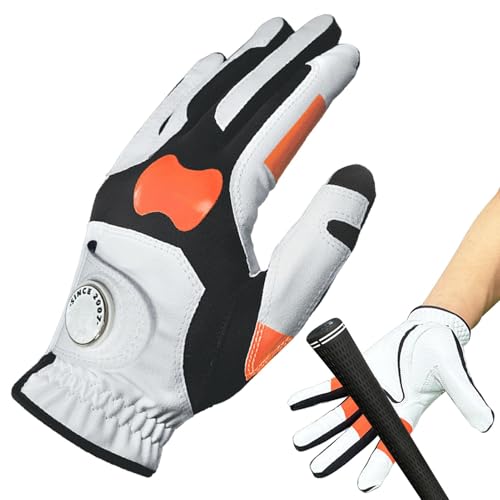 mivceklw Herren-Golfhandschuhe Für Die Linke Hand, Langlebige Golf-Grip-Korrekturhandschuhe, Golf-Chipping-Korrekturhandschuhe, Golf-Grip-Trainer Mit Langlebiger Und Bequemer Griffkorrektur (1 Paar) von mivceklw