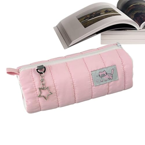 mivceklw Stift-Organizer-Tasche, multifunktionales Federmäppchen, hohe Kapazität, stylische Stifttasche mit hoher Kapazität und multifunktionalem Design für Stifte und Schreibwaren, Pink, Se référer von mivceklw