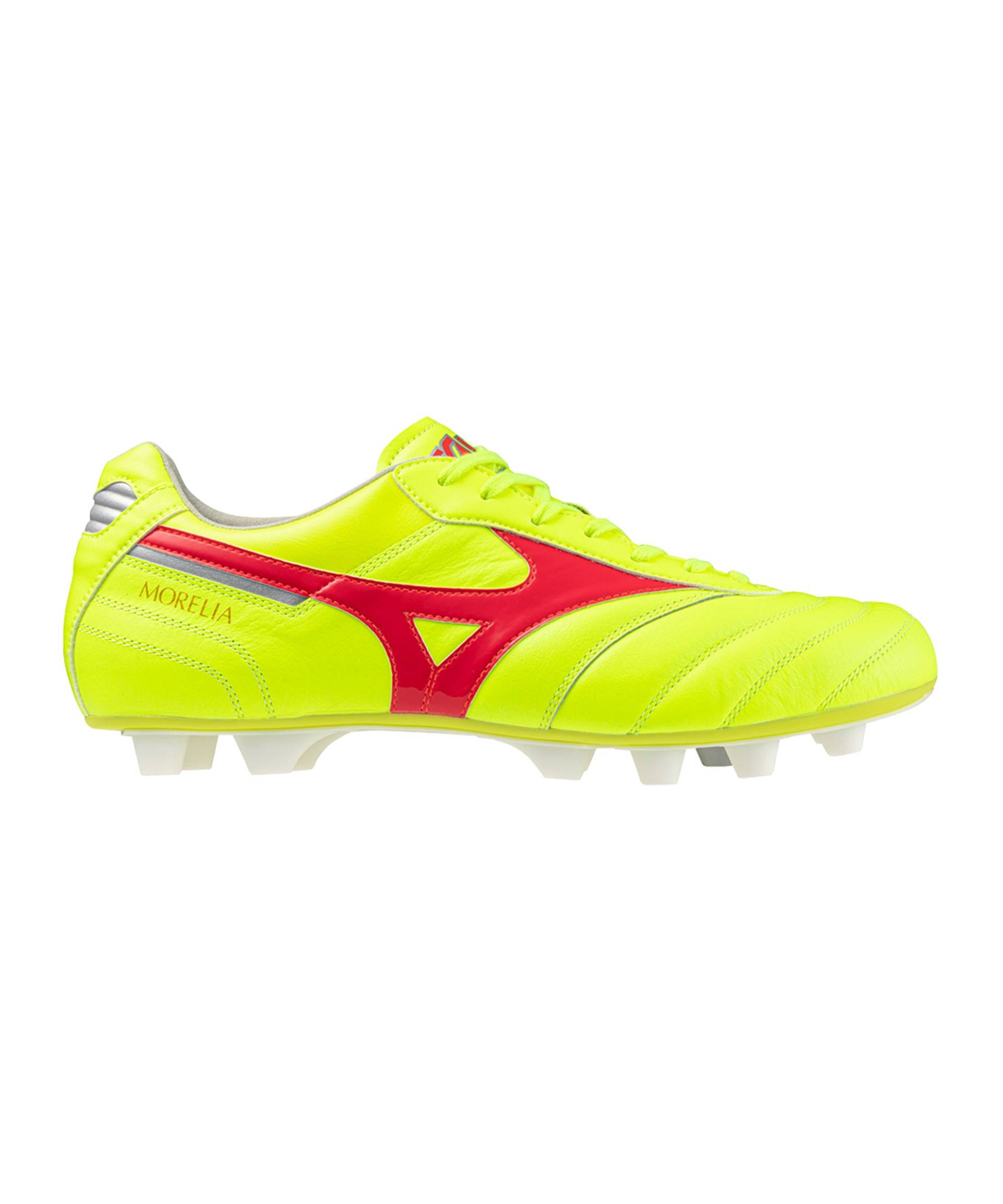 Mizuno Morelia II Elite FG Dyna Gelb Rot Silber F45 von mizuno