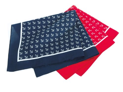 modAS Vierecktuch, 54x54cm, Anker, Anker blau modAS Vierecktuch, 54x54cm, Anker, Anker blau von modAS