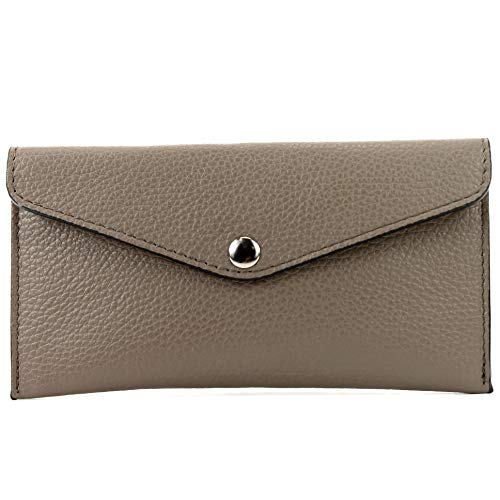 modamoda de - P03 - ital. Damen Portemonnaie Echtleder lang, Farbe:Dunkeltaupe modamoda de - P03 - ital. Damen Portemonnaie Echtleder lang, Farbe:Dunkeltaupe von modamoda de