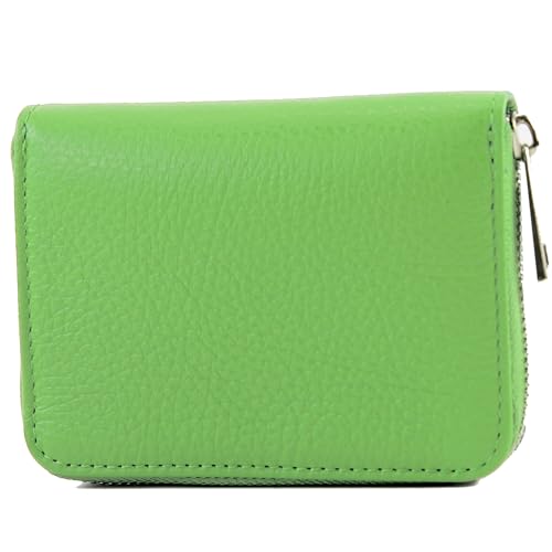 modamoda de - P04 - ital. Damen Portemonnaie Echtleder kurz, Farbe:Apfelgrün modamoda de - P04 - ital. Damen Portemonnaie Echtleder kurz, Farbe:Apfelgrün von modamoda de