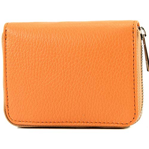 modamoda de - P04 - ital. Damen Portemonnaie Echtleder kurz, Farbe:Apricot modamoda de - P04 - ital. Damen Portemonnaie Echtleder kurz, Farbe:Apricot von modamoda de