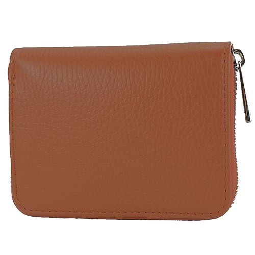 modamoda de - P04 - ital. Damen Portemonnaie Echtleder kurz, Farbe:Cognac Dunkel modamoda de - P04 - ital. Damen Portemonnaie Echtleder kurz, Farbe:Cognac Dunkel von modamoda de