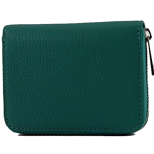 modamoda de - P04 - ital. Damen Portemonnaie Echtleder kurz, Farbe:Petrol modamoda de - P04 - ital. Damen Portemonnaie Echtleder kurz, Farbe:Petrol von modamoda de