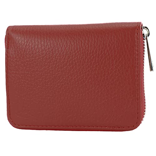 modamoda de - P04 - ital. Damen Portemonnaie Echtleder kurz, Farbe:Purpurrot modamoda de - P04 - ital. Damen Portemonnaie Echtleder kurz, Farbe:Purpurrot von modamoda de