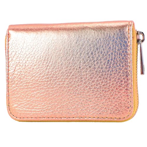 modamoda de - P04 - ital. Damen Portemonnaie Echtleder kurz, Farbe:Roségold-Metallic modamoda de - P04 - ital. Damen Portemonnaie Echtleder kurz, Farbe:Roségold-Metallic von modamoda de