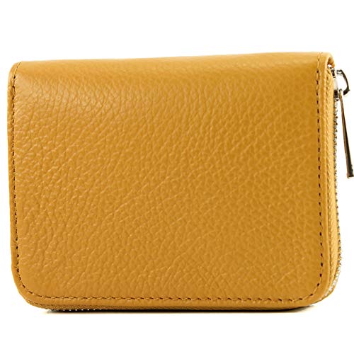 modamoda de - P04 - ital. Damen Portemonnaie Echtleder kurz, Farbe:Senfgelb modamoda de - P04 - ital. Damen Portemonnaie Echtleder kurz, Farbe:Senfgelb von modamoda de