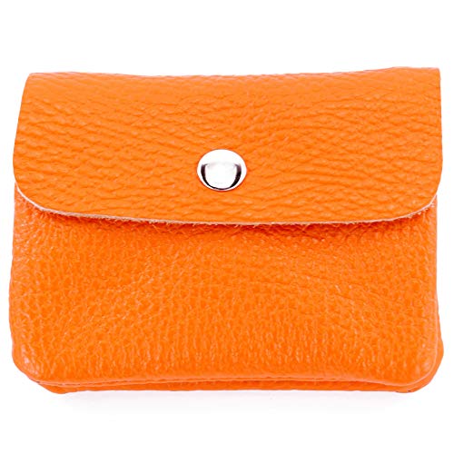 modamoda de P09 Damen Münzgeldbörse Geldbörse Portemonnaie Klein Leder Made in Italy P09, Farbe:Orange modamoda de P09 Damen Münzgeldbörse Geldbörse Portemonnaie Klein Leder Made in Italy P09, Farbe:Orange von modamoda de