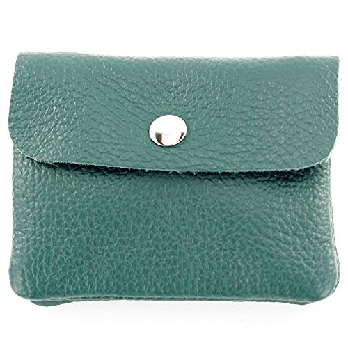 modamoda de P09 Damen Münzgeldbörse Geldbörse Portemonnaie Klein Leder Made in Italy P09, Farbe:Petrol modamoda de P09 Damen Münzgeldbörse Geldbörse Portemonnaie Klein Leder Made in Italy P09, Farbe:Petrol von modamoda de
