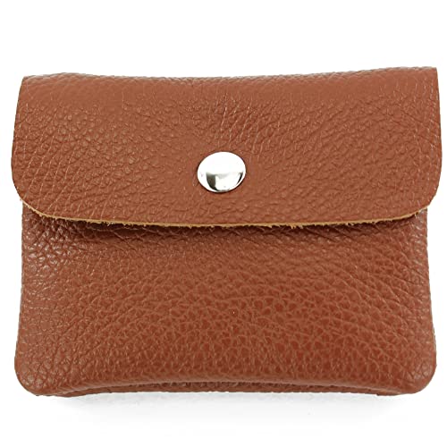 modamoda de P09 Damen Münzgeldbörse Geldbörse Portemonnaie Klein Leder Made in Italy P09, Farbe:Schokobraun modamoda de P09 Damen Münzgeldbörse Geldbörse Portemonnaie Klein Leder Made in Italy P09, Farbe:Schokobraun von modamoda de