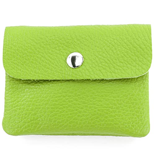 modamoda de P09 Damen Münzgeldbörse Geldbörse Portemonnaie Klein Leder Made in Italy P09, Farbe:Apfelgrün modamoda de P09 Damen Münzgeldbörse Geldbörse Portemonnaie Klein Leder Made in Italy P09, Farbe:Apfelgrün von modamoda de