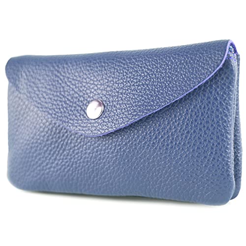 modamoda de - P11 - ital. Leder Damen Geldbörse Portemonnaie Medium, Farbe:Signalblau von modamoda de