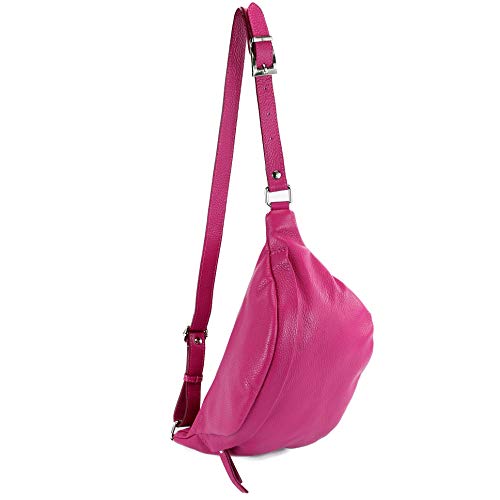 modamoda de - T77 - ital. Hüfttasche Bauchtasche Brusttasche Medium aus weichem Leder, Farbe:Pink modamoda de - T77 - ital. Hüfttasche Bauchtasche Brusttasche Medium aus weichem Leder, Farbe:Pink von modamoda de