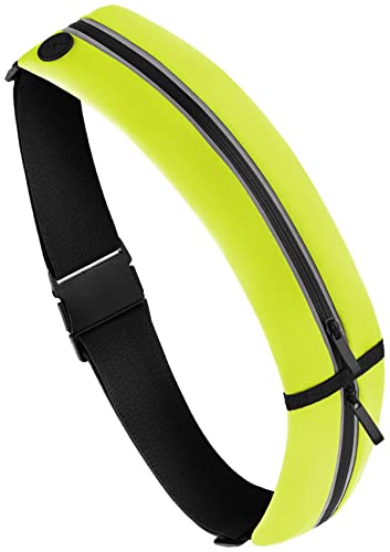 moex® Easy Bag für Samsung Galaxy S20 Ultra / 5G Laufgürtel für Handy, Lauftasche Jogging, Handytasche zum Joggen, Sport Bauchtasche wasserdicht, Fitness Running Belt – Neon Gelb (2P) von moex