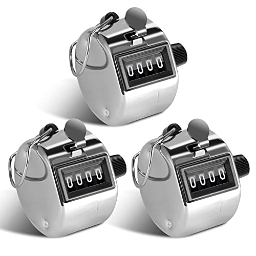 moinkerin 3 Stücke Handzähler Zähler Counter Counter Hand für Inventur, Sport, Marketing, Flugzeug, Golf (3 Stück) moinkerin 3 Stücke Handzähler Zähler Counter Counter Hand für Inventur, Sport, Marketing, Flugzeug, Golf (3 Stück) von moinkerin