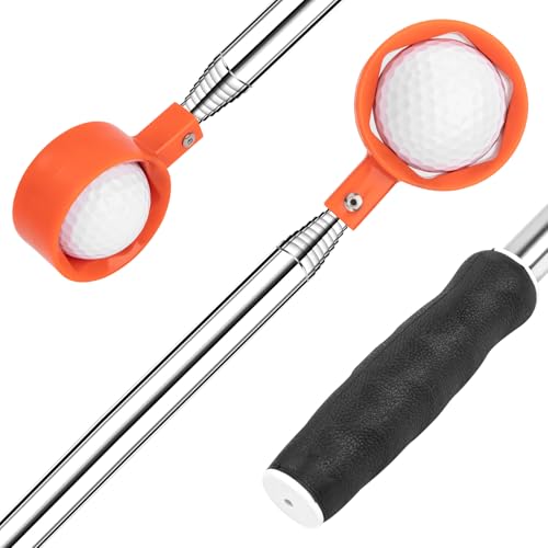 montela golf Ball Retriever, Teleskop-Golfball, Wasserholer, Aluminiumlegierung, Golfballgreifer, Golfball-Riever für Wasser, Golf-Zubehör, Golf-Geschenk für Herren, 3,6 m von montela golf