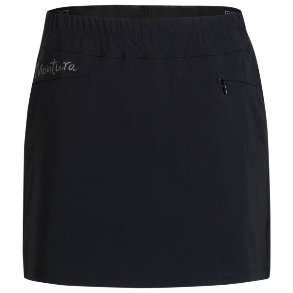 Montura - Women's Stretch Sporty Skirt - Skort Gr M schwarz von montura