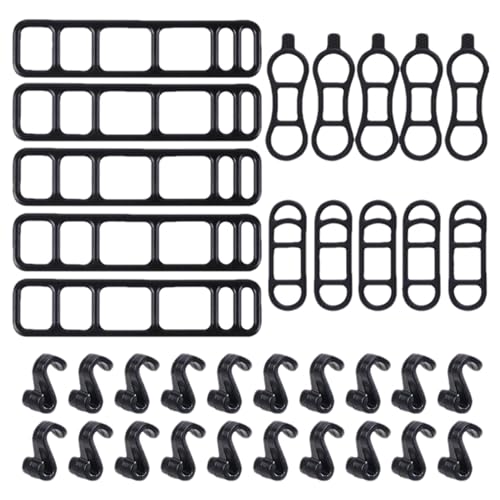 moonyan Fahrrad-Silikonband,Fahrrad-Silikonband, Fahrradlichthalterung mit S-förmigem Haken, 35 Stück Fahrradhalterung Silikonband, Fahrradlichthalterung, Silikonhalterungsband für Fahrradfalträder von moonyan