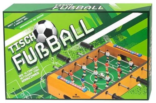 moses. Tisch-Fußall, tragbarer Tischkicker aus Holz, Mini-Kicker für Kinder inklusive 2 Kickerbällen, kompaktes Tischfußball-Spiel für besondere Fußballmomente, Maße Spielfeld 51 cm x 30 cm moses. Tisch-Fußall, tragbarer Tischkicker aus Holz, Mini-Kicker für Kinder inklusive 2 Kickerbällen, kompaktes Tischfußball-Spiel für besondere Fußballmomente, Maße Spielfeld 51 cm x 30 cm von moses