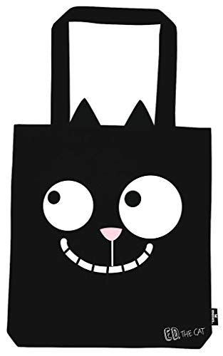 moses. Ed, the Cat Shopper Catitude | Tragetasche aus 100% Baumwolle | Stofftasche für Einkäufe, Büro oder Uni, 39 x 42 cm von moses