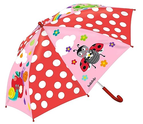 moses. Krabbelkäfer Regenschirm Zauber-Tupfen, Kinderschirm mit Farbwechsel bei Regen, süßer Schirm mit einfacher Handhabung, Kinderregenschirm für Mädchen und Jungen von moses