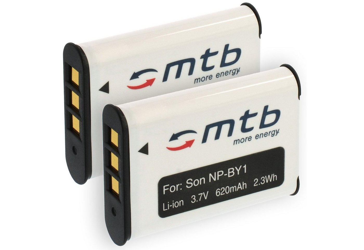mtb more energy [BAT-427 - Li-Ion] Kamera-Akku kompatibel mit Akku-Typ Sony NP-BY1 620 mAh (3,6 V), passend für: Sony HD Action Cam Mini HDR-AZ1 (KIT), HDR-AZ1VR… von mtb more energy