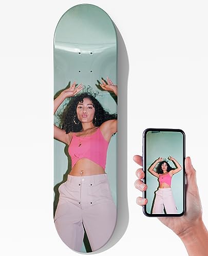 mubusi Skateboard Personalisiert 78,5x20 cm 8 Zoll - Skateboard Deck - Wandhalterung Skate Board Deko - Geschenk für Kinder, Junge und Erwachsene - Skate Bord mit Einem Foto mubusi Skateboard Personalisiert 78,5x20 cm 8 Zoll - Skateboard Deck - Wandhalterung Skate Board Deko - Geschenk für Kinder, Junge und Erwachsene - Skate Bord mit Einem Foto von mubusi