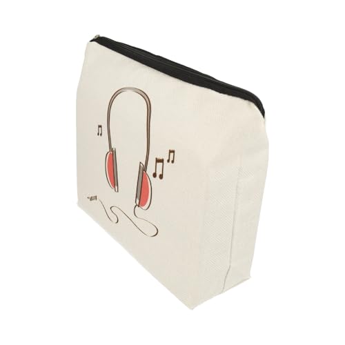 Kulturtasche Notenmotive - schönes Geschenk für Musiker (Kopfhörer) von mugesh