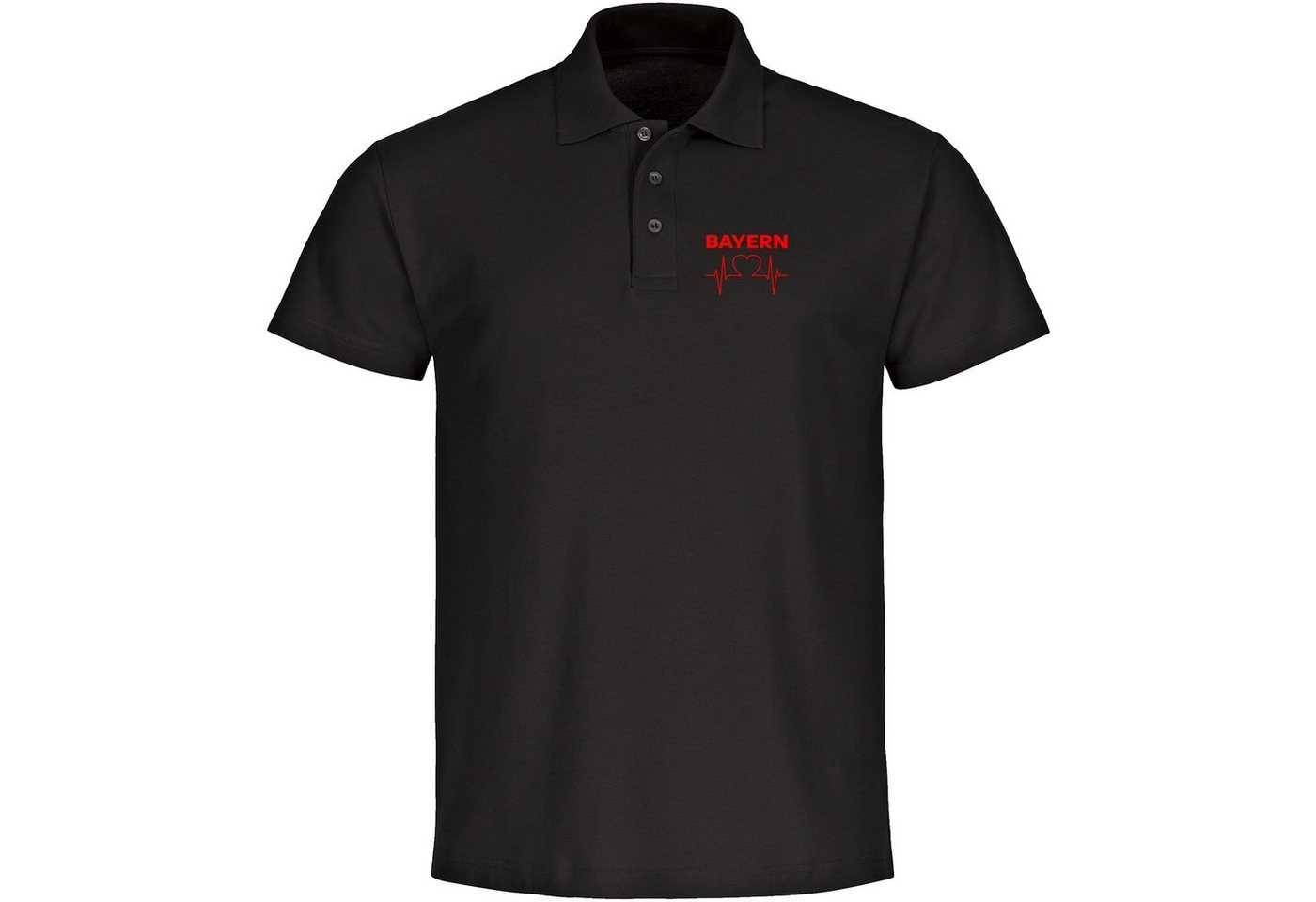 multifanshop Poloshirt Bayern - Herzschlag - Polo von multifanshop