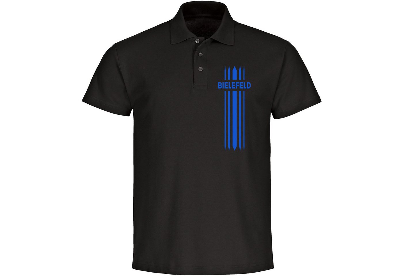 multifanshop Poloshirt Bielefeld - Streifen - Polo multifanshop Poloshirt Bielefeld - Streifen - Polo von multifanshop