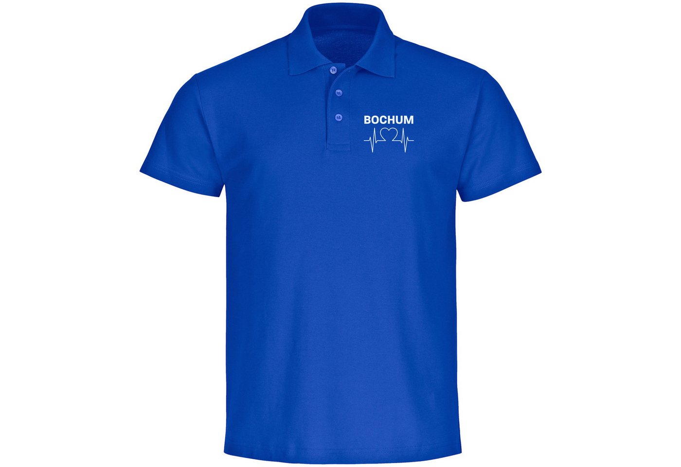 multifanshop Poloshirt Bochum - Herzschlag - Polo multifanshop Poloshirt Bochum - Herzschlag - Polo von multifanshop