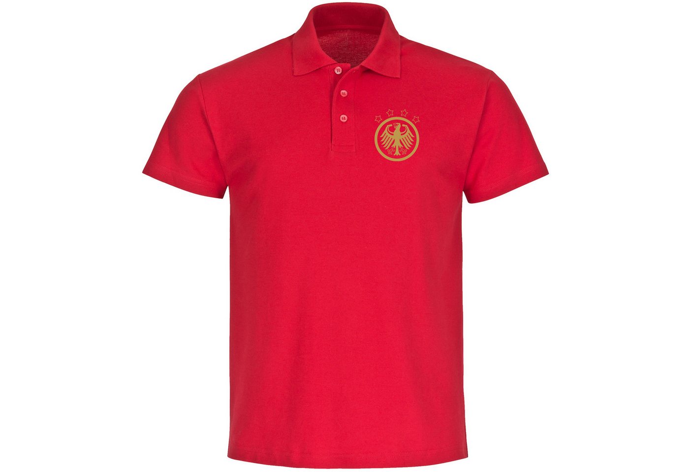 multifanshop Poloshirt Deutschland - Adler Retro Gold - Polo multifanshop Poloshirt Deutschland - Adler Retro Gold - Polo von multifanshop