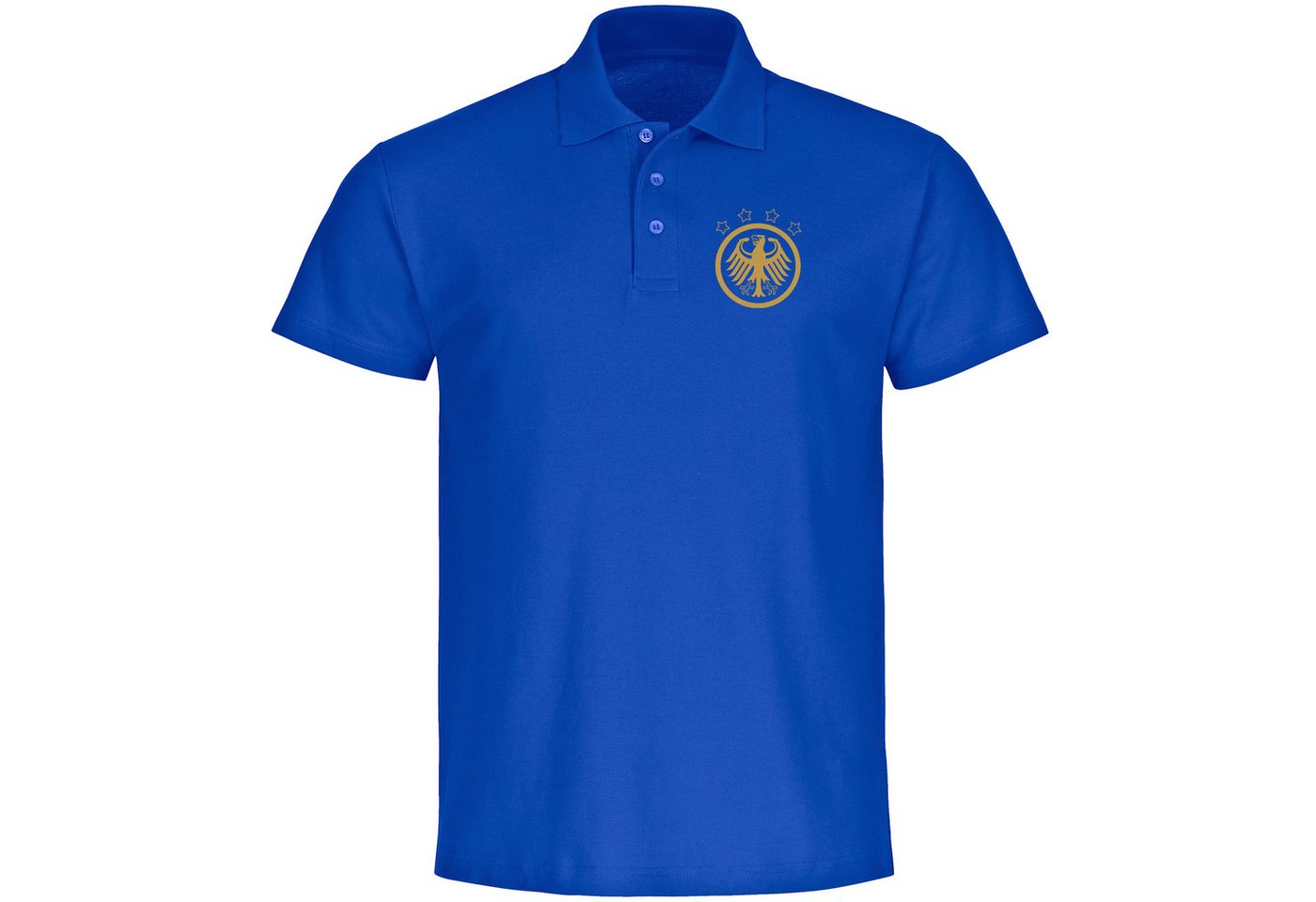 multifanshop Poloshirt Deutschland - Adler Retro Gold - Polo multifanshop Poloshirt Deutschland - Adler Retro Gold - Polo von multifanshop
