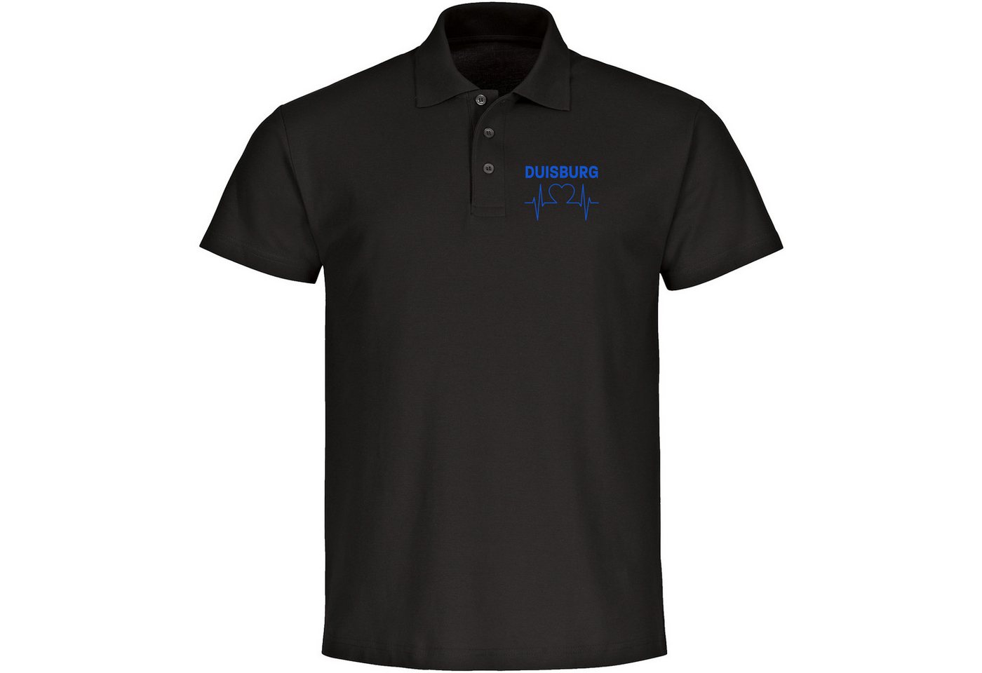 multifanshop Poloshirt Duisburg - Herzschlag - Polo multifanshop Poloshirt Duisburg - Herzschlag - Polo von multifanshop