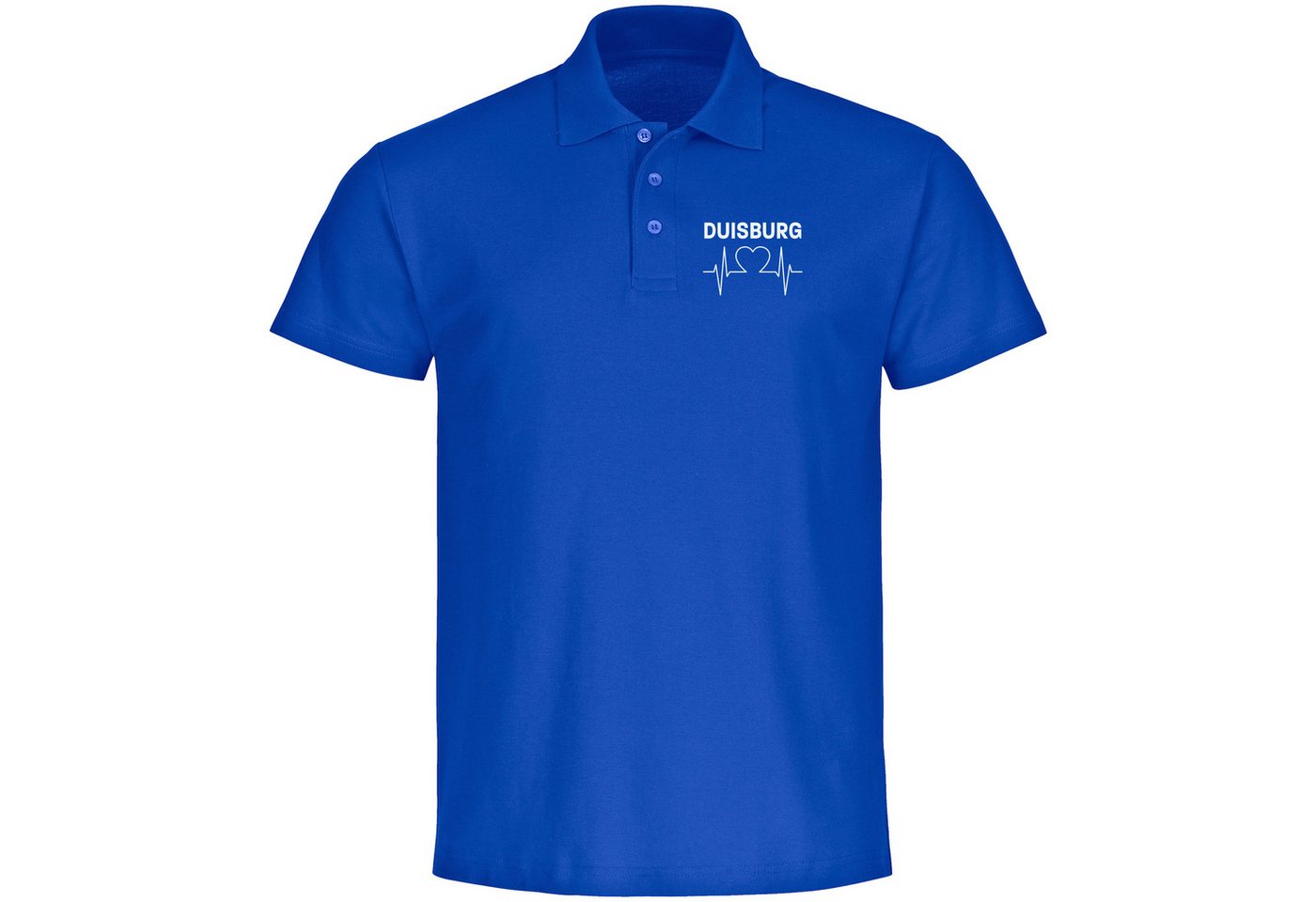 multifanshop Poloshirt Duisburg - Herzschlag - Polo multifanshop Poloshirt Duisburg - Herzschlag - Polo von multifanshop