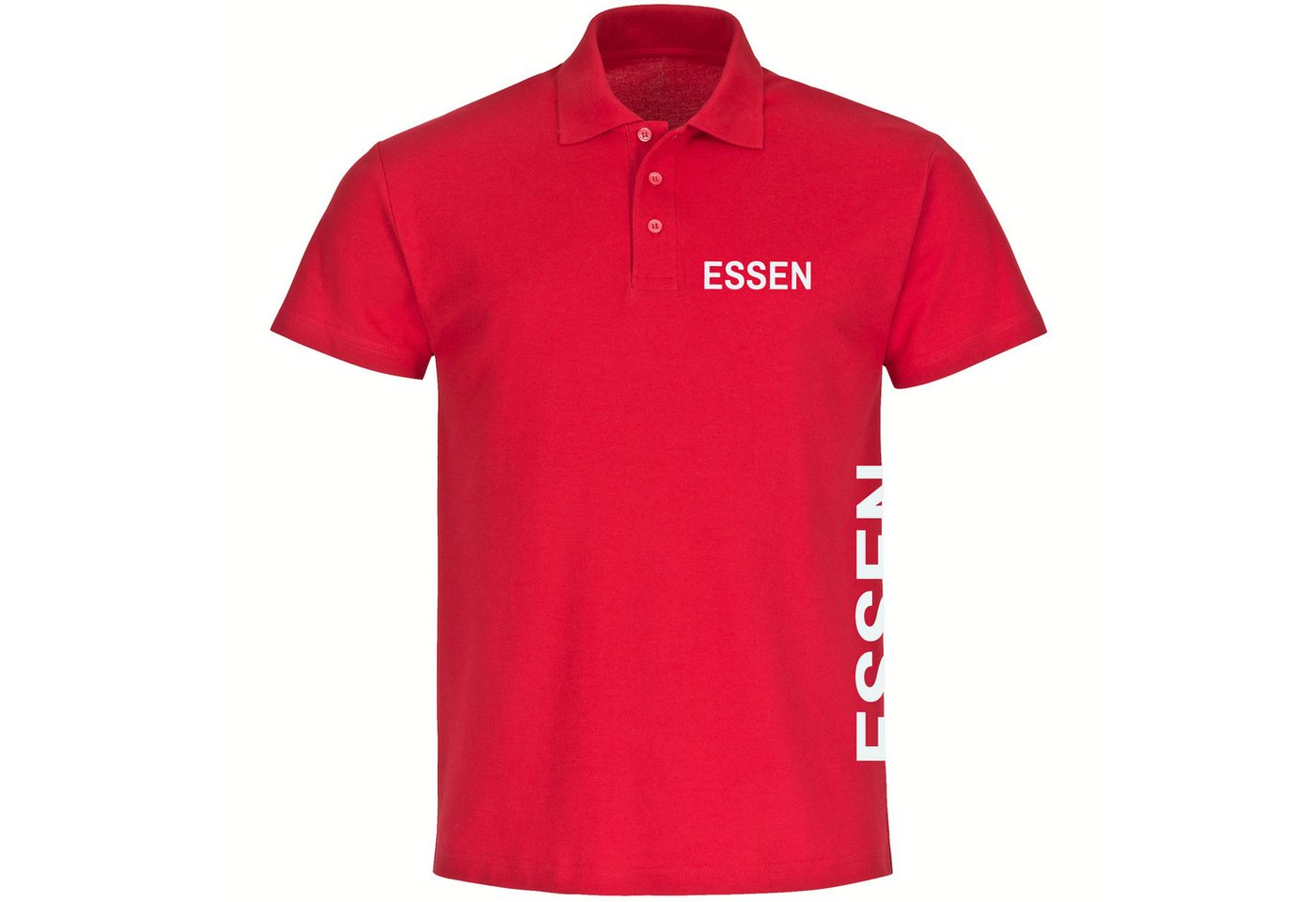multifanshop Poloshirt Essen - Brust & Seite - Polo multifanshop Poloshirt Essen - Brust & Seite - Polo von multifanshop