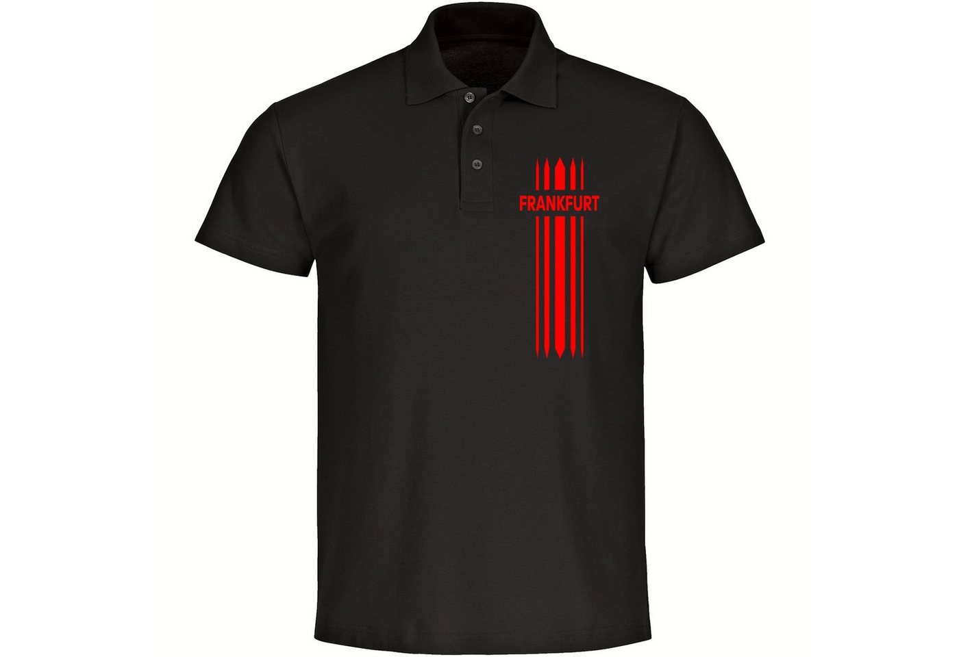 multifanshop Poloshirt Frankfurt - Streifen - Polo multifanshop Poloshirt Frankfurt - Streifen - Polo von multifanshop