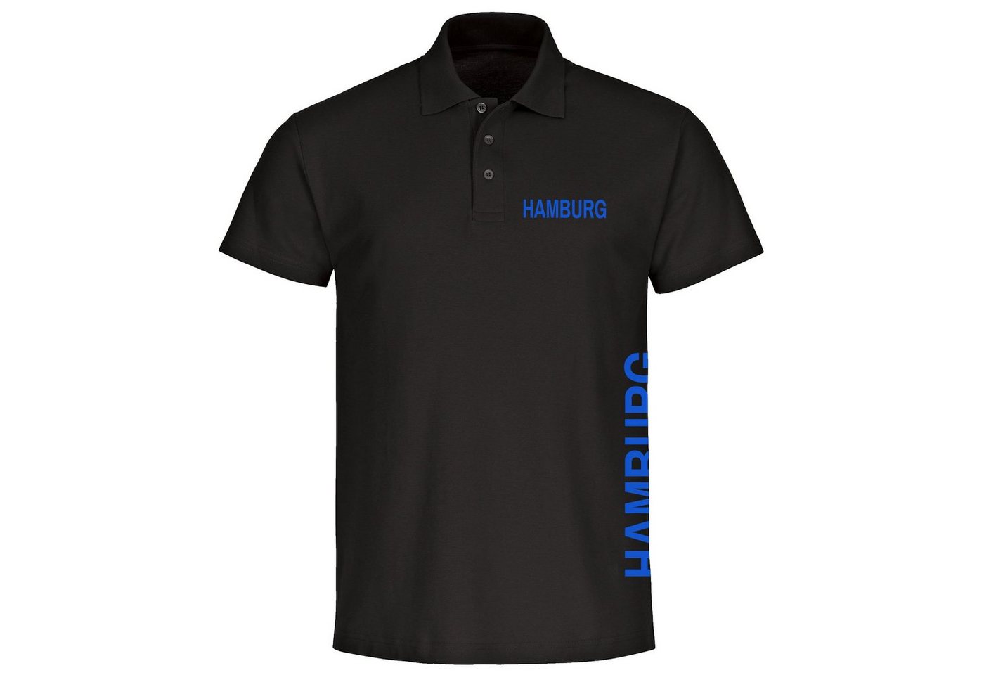 multifanshop Poloshirt Hamburg - Brust & Seite - Polo multifanshop Poloshirt Hamburg - Brust & Seite - Polo von multifanshop