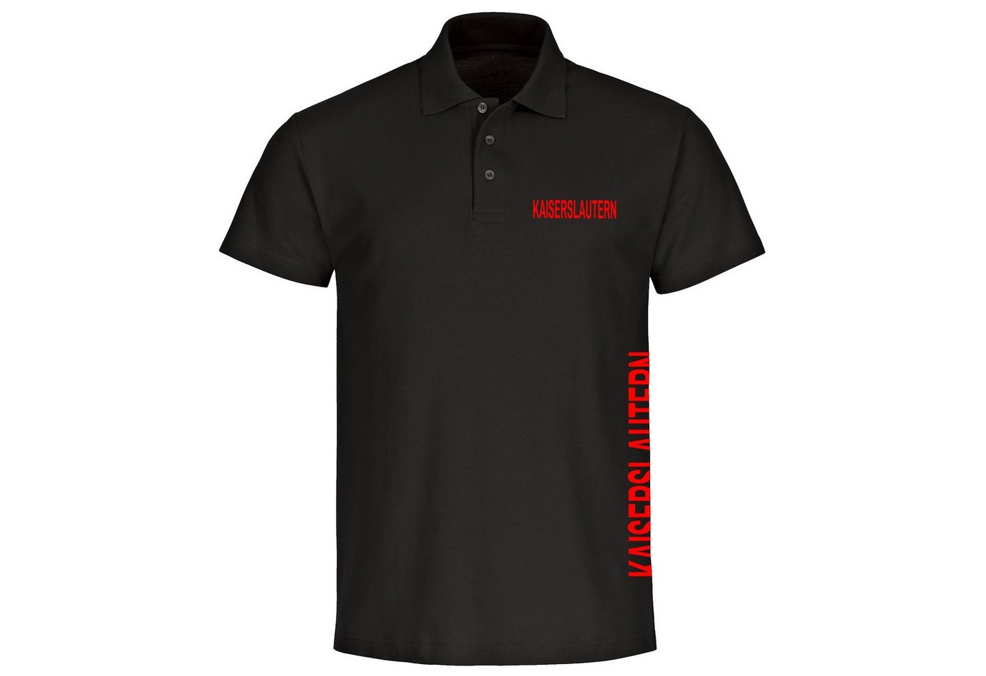 multifanshop Poloshirt Kaiserslautern - Brust & Seite - Polo multifanshop Poloshirt Kaiserslautern - Brust & Seite - Polo von multifanshop