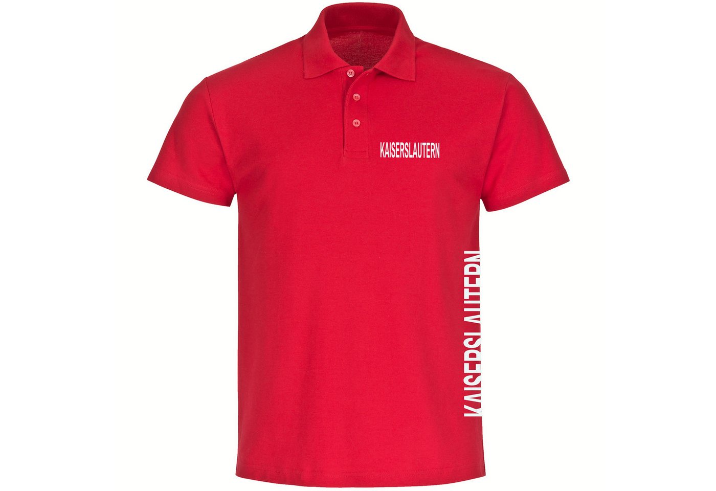 multifanshop Poloshirt Kaiserslautern - Brust & Seite - Polo von multifanshop