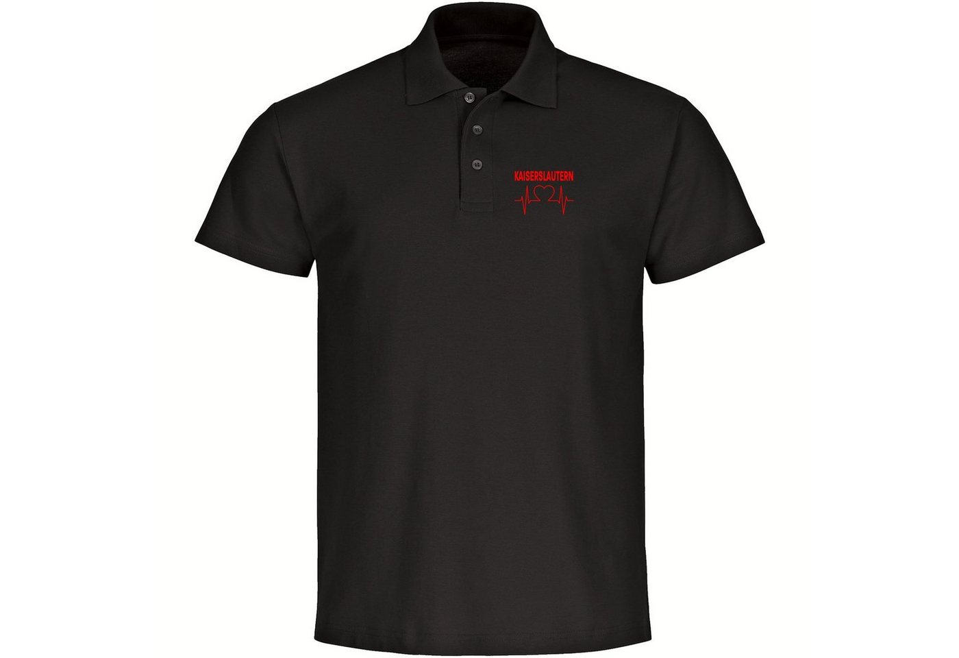 multifanshop Poloshirt Kaiserslautern - Herzschlag - Polo multifanshop Poloshirt Kaiserslautern - Herzschlag - Polo von multifanshop