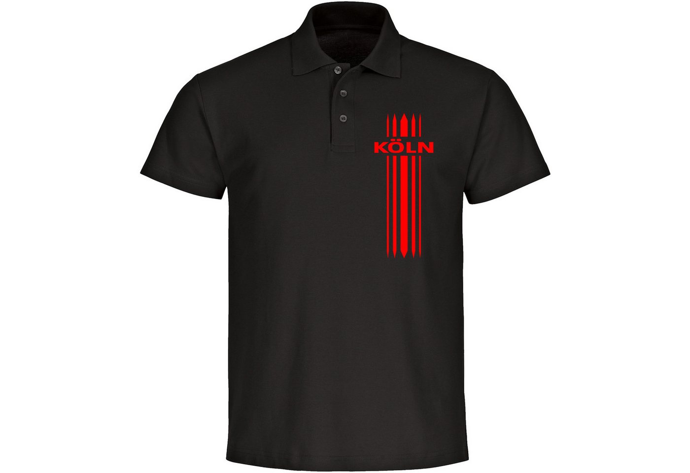 multifanshop Poloshirt Köln - Streifen - Polo multifanshop Poloshirt Köln - Streifen - Polo von multifanshop