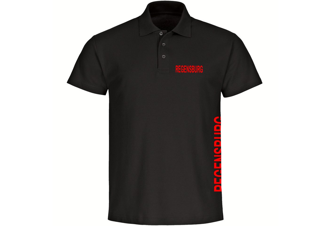 multifanshop Poloshirt Regensburg - Brust & Seite - Polo multifanshop Poloshirt Regensburg - Brust & Seite - Polo von multifanshop